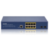 8-Port Gigabit Managed Layer 2 PoE+ Switch with 2 SFP Slots